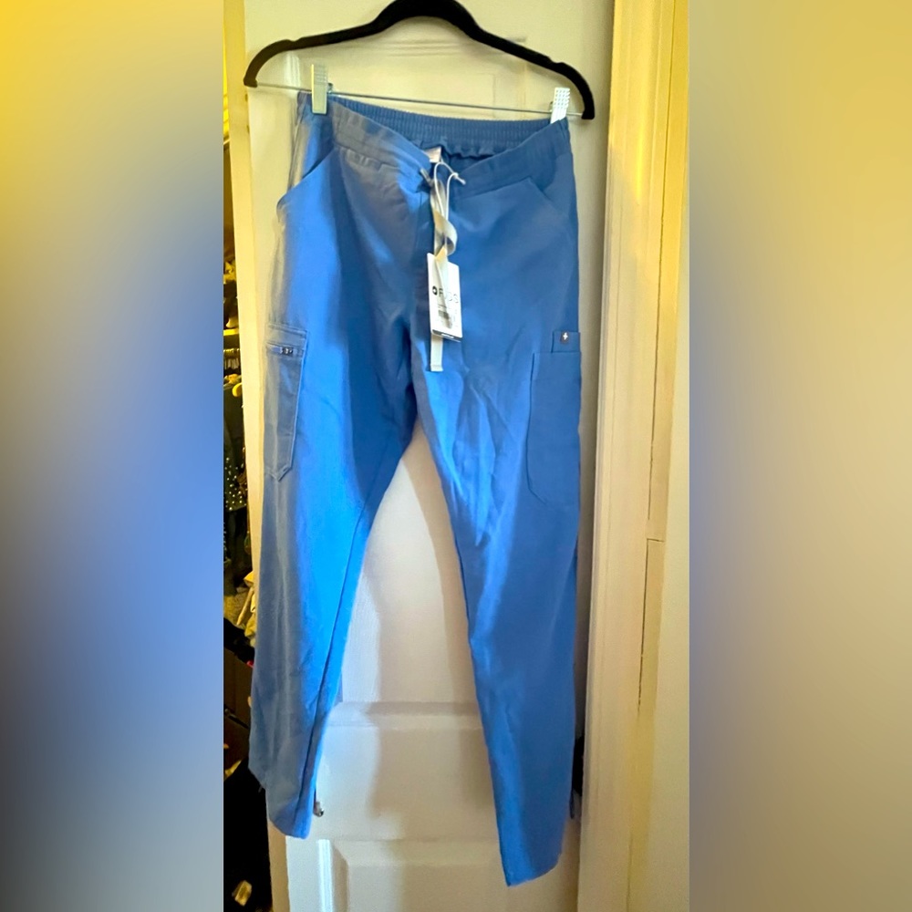 Figs ceil blue straight leg scrubs